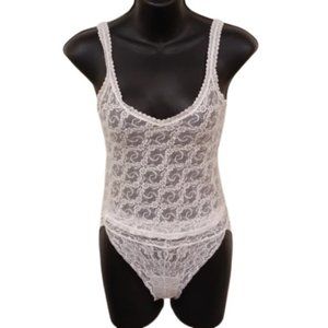White Lace Cami/Panty Set- Sz. Med